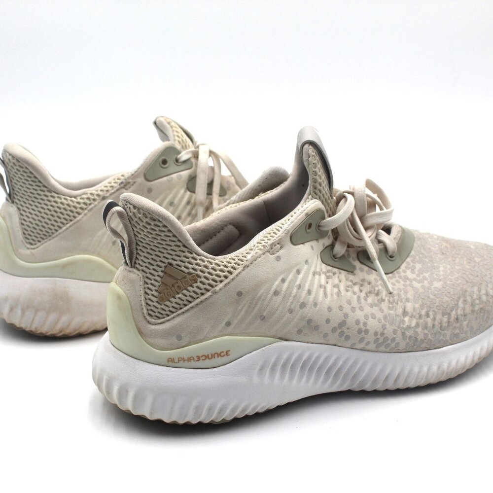 Adidas Women's Alphabounce Running Shoes Ash Pearl Low Top US Size 7